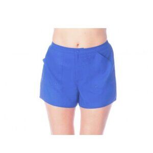 Maxine‎ of Hollywood Swim Shorts Bottoms Womens 14 Blue Pool Beach Vacation NWOT